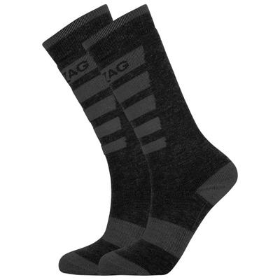 ZIG ZAG - Kid's Znow Ski Sock 2-Pack - Skisocken 33-36 | EU 33-36 schwarz Image