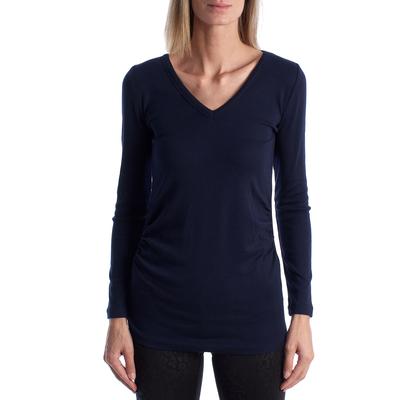 Modernes Umstands-T-Shirt mit V-Ausschnitt Langarm 719653 Damen Image