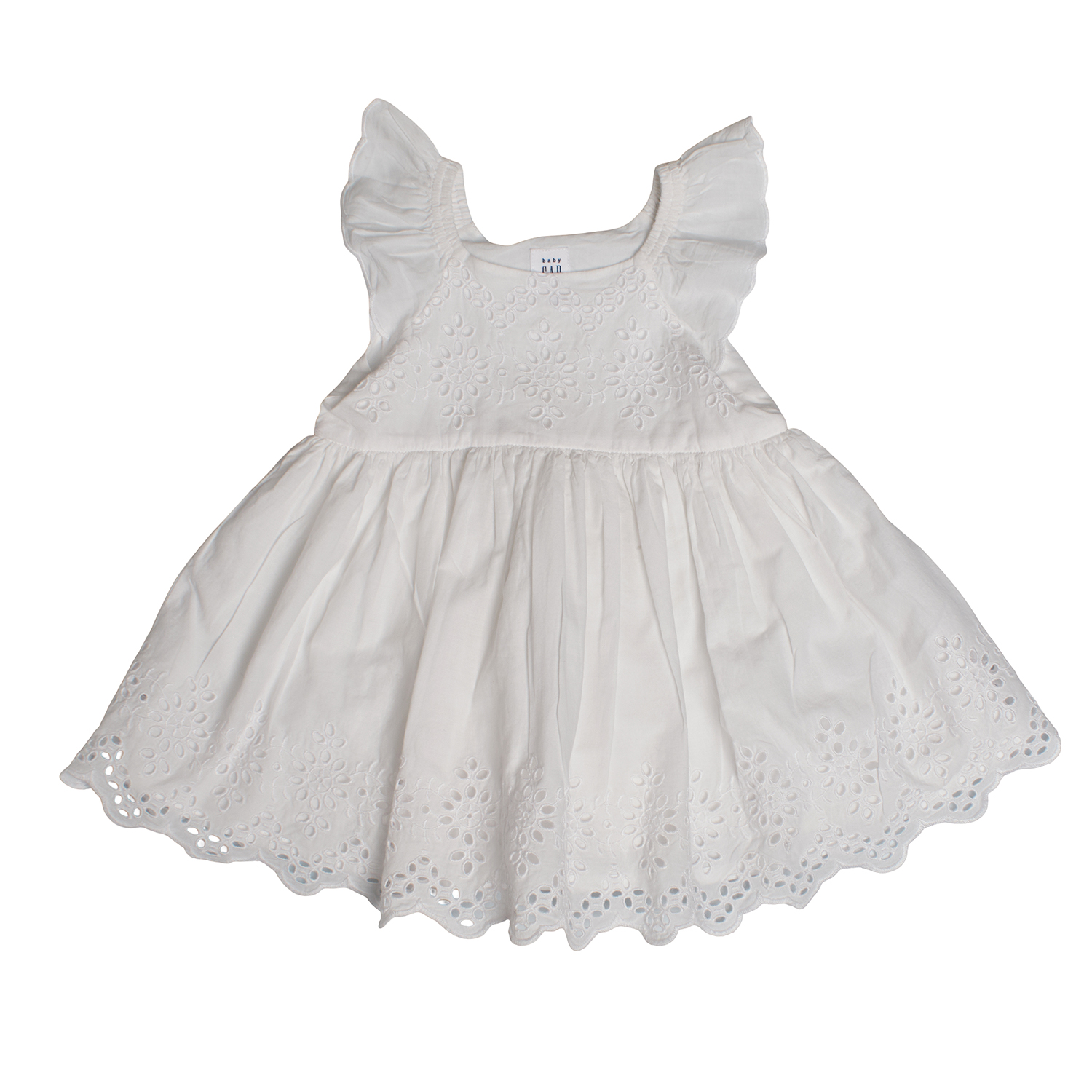 Besticktes Kleid mit Ösen und passendem Höschen 775387 für Baby-Mädchen Image