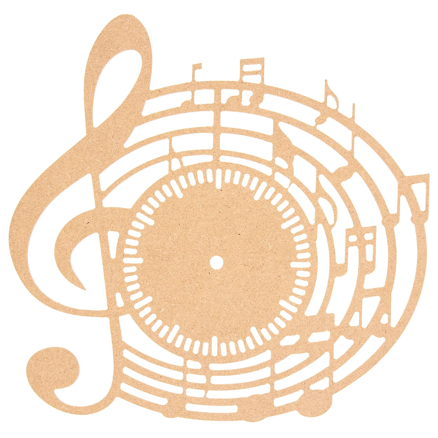 MDF-Uhr Musik, 30 x 31 cm Image