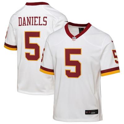 Washington Commanders Nike Game Sekundär Ausweichtrikot - Weiß - Jayden Daniels - Jugendliche Image