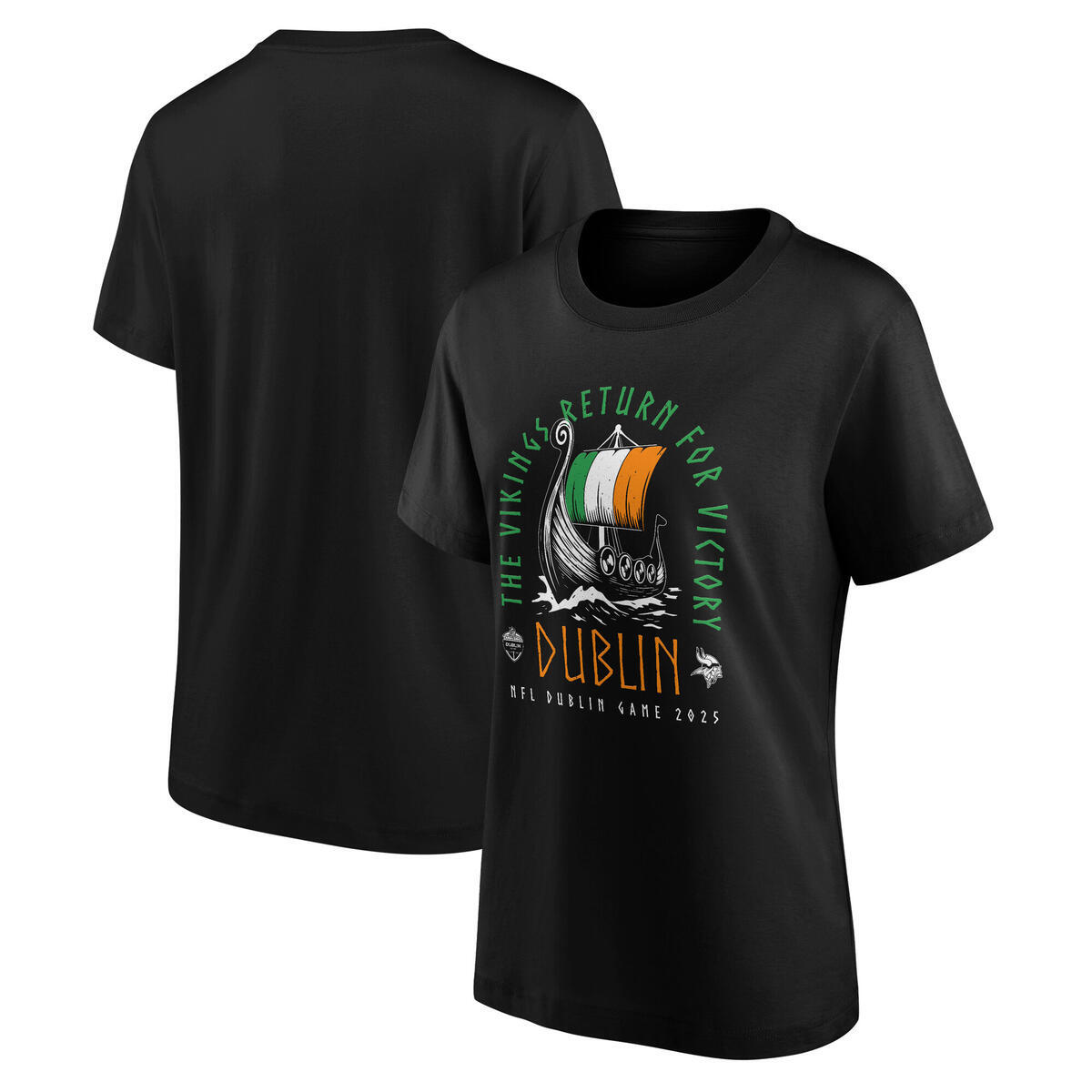 Minnesota Vikings Hometown to Dublin T-Shirt - Damen Image