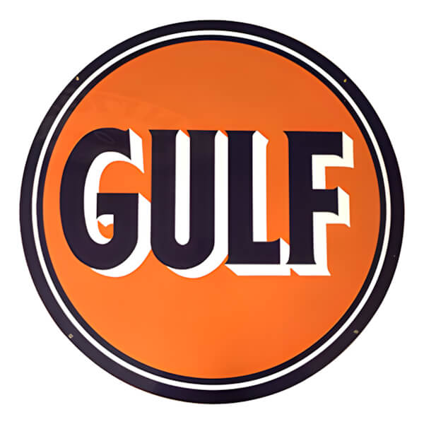 PERGL Gulf 36-Inch Metal Sign