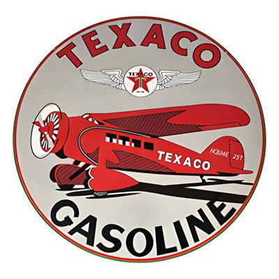 PERGL Texaco Aviation Gasoline 36-Inch Metal Sign