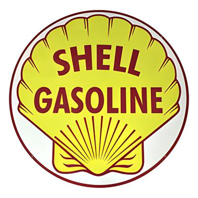 PERGL Shell Gasoline 36-Inch Metal Sign