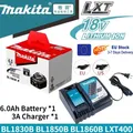 Batteria originale Makita 18V 6.0Ah con set caricabatterie per elettroutensile Makita 18V DDF487 DTW700 GBA404 DUC150Z DHR183Z