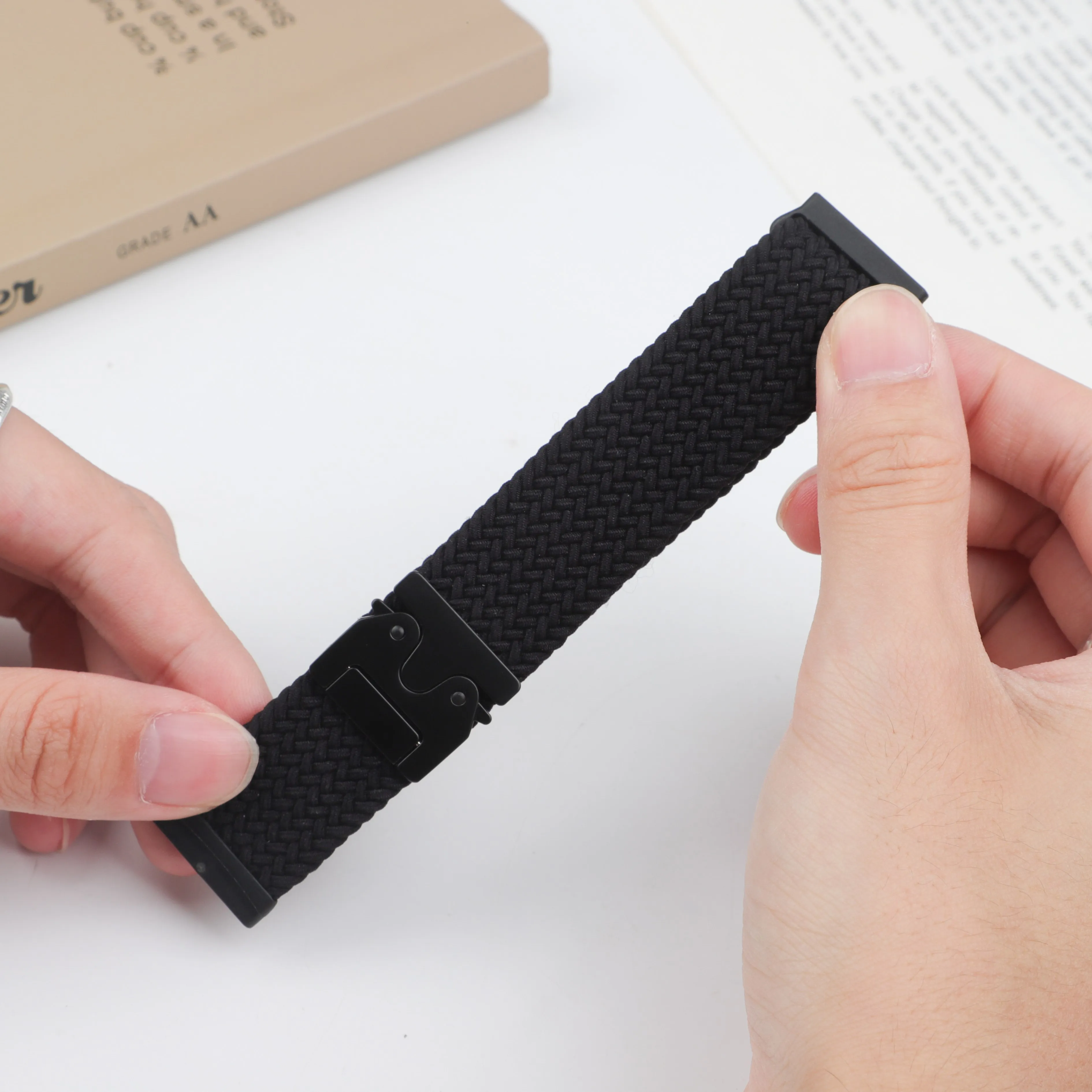 Fallschirmarmband für Fitbit Versa 4 3 Sense 2-Band Zubehör Ersatz-Nylon geflochtener Gürtel Armband Correa Fitbit Versa 4-Armband Image