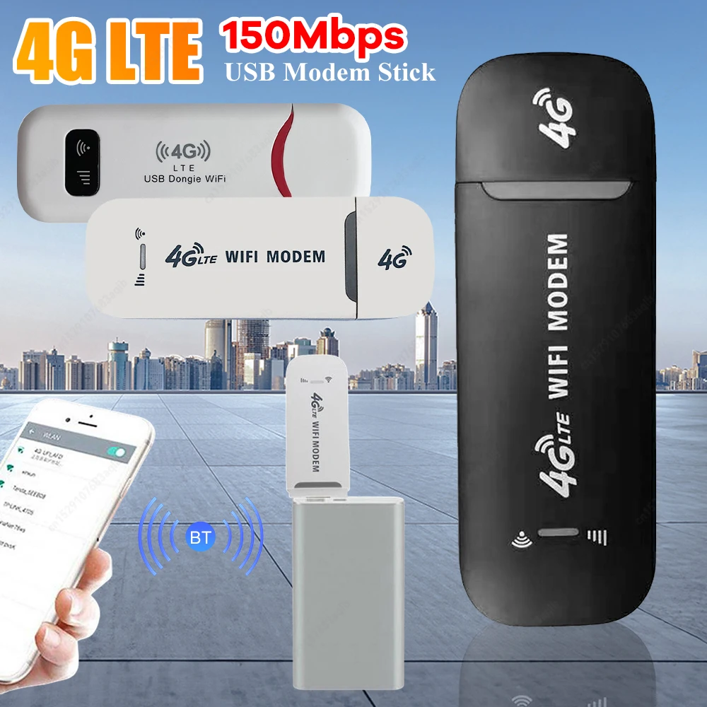 4G LTE Router USB Modem Dongle 150Mbps Wireless Modem Stick Tasche WIFI Router mit SIM Karte Slot Outdoor reise Mobile Hotspot