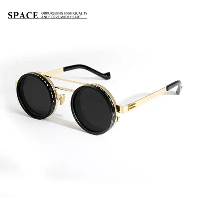 ND manual rotation adjustment camera lens metal men sunglasses Fishing travel driving outdoor cycling UV400 women sunglasses