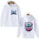 Felpa Felpa con cappuccio Stitch Abbigliamento per bambini Cartoon Bambini Ragazze Ragazzi Felpa con cappuccio Lilo Felpa con cappuccio comica Bambini Autunno Inverno Casual Top a maniche lunghe