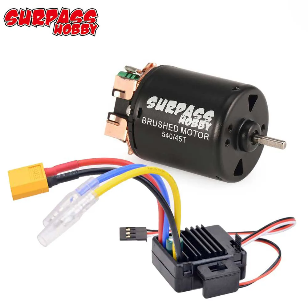 Übertreffen Hobby WP-1060 60A T XT60 ESC w/540 13T 17T 21T 27T 35T 45T 55T 80T Gebürstet Motor für 1:10 1:12 RC Auto Crawler Lkw