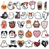 32 Teile/satz Halloween Geist Schuhe Charms PVC Cartoon Schuh Dekoration Zubehör Schnalle Fit Clog Sandale Armband Kinder Geschenke