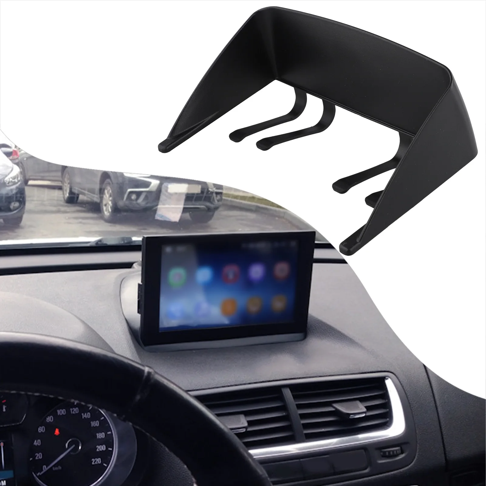1x7 Zoll GPS Blendschutz Visier Auto Navigation Sonnenschutz Sonnenschutz Auto Innendekor Ersatzzubehör Image