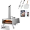 Forno per Pizza forno a legna da esterno, forno per Pizza a Pellet portatile in acciaio inossidabile con manico rotante, pizzaiolo da esterno