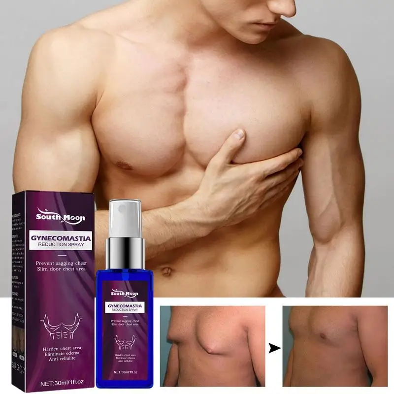 30 ml Männer Brust Straffende Spray Cellulite Reduktion Muskel Beschleunigende Härtende Spray Straffen Brust Muskel Fitness Spray Image