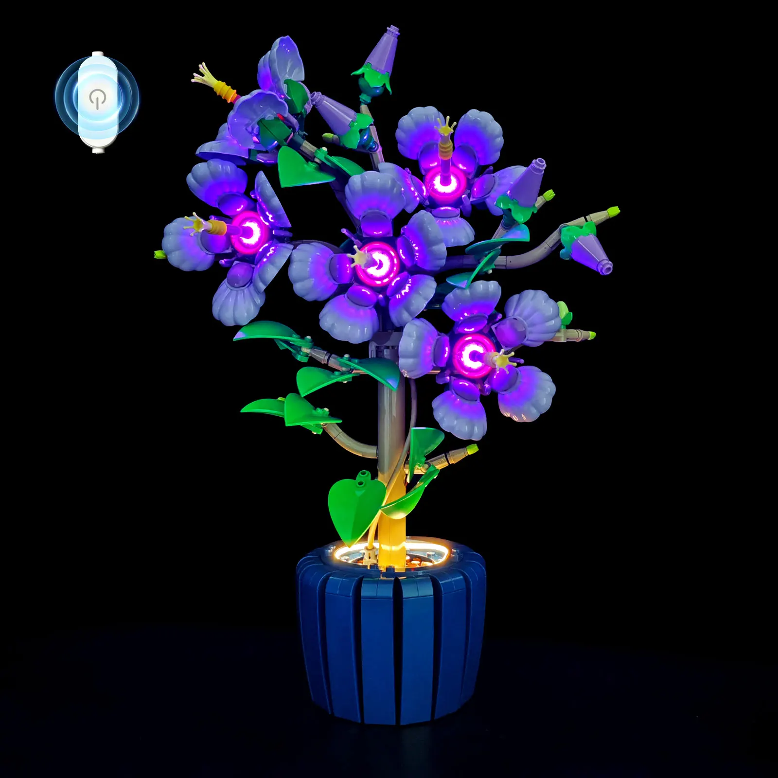 LYBMTWF LED-Beleuchtungsset, kompatibel mit Lego 10372, Hibiskusblütenmodell (Modellsteine NICHT im Lieferumfang enthalten) Image