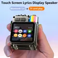 Schermo con display a LED Subwoofer da tavolo RGB Altoparlante wireless Altoparlante meccanico Bluetooth in metallo Supporto Sveglia calendario
