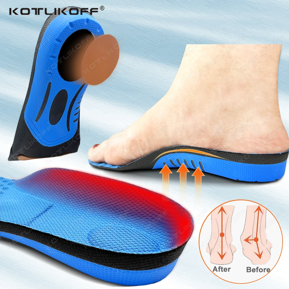2/4 PCS Orthopädische Einlegesohlen Orthesen Plattfuß Gesundheit Sohle Pad Plattfuß Kissen Einsatz Arch Support Pad Fuß Schmerzlindernde Image