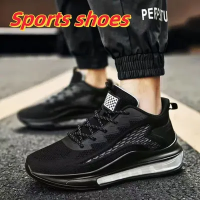 Leisure sports running shoes - Spring/Summer edition. Breathable and soft walking sports shoes. Men's fashionable sports shoes.