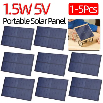 1,5 W 5 V Solar Panel Kit Telefon Power Bank Mini Solar Lade Panel Photovoltaik Zellen für 3,6-5 V Tablet Panel Solar/Lichter