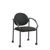 Office Star Products 24.5" W Stackable Seat Waiting Room Chair w/ Metal Frame Metal/Fabric in Black | 33 H x 24.5 W x 24.25 D in | Wayfair