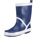 Playshoes Kinder Gummistiefel aus Naturkautschuk, trendige Unisex Regenstiefel mit Reflektoren, Blau (marine 11), 184310, 30/31 EU