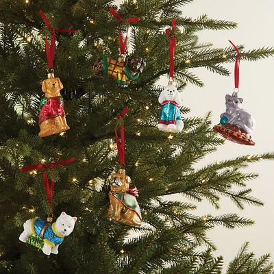 Man's Best Friend Glass Ornaments - Poodle - Ballard Designs