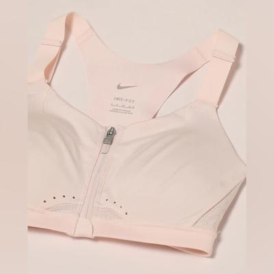 Nike Intimates & Sleepwear | Bby Pink Nike Alpha High Support Padded Compression Zip Front Sports Bra Xs(A-C) | Color: Pink | Size: Xs