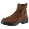 Stiefelette ARA "MANCHESTER", Damen, Gr. 7,5 (41), braun (dunkelbraun), Veloursleder, unifarben, klassisch, Schuhe, Biker Boots, Stiefel in Komfortweite H (= sehr weit)
