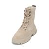 Stiefelette MARC O'POLO "mit Innenzipper", Damen, Gr. 42, grau (taupe), Obermaterial: 100% Leder (Rind), unifarben, Schuhe