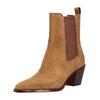 Stiefelette DOLCE VITA "Dolce Vita Stiefelette Veloursleder/Textil", Damen, Gr. 37, braun, Veloursleder, Textil, elegant, Schuhe