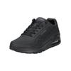 Sneaker SKECHERS "Skechers Sneaker Lederimitat", Herren, Gr. 47,5, schwarz, Lederimitat, casual, Schuhe