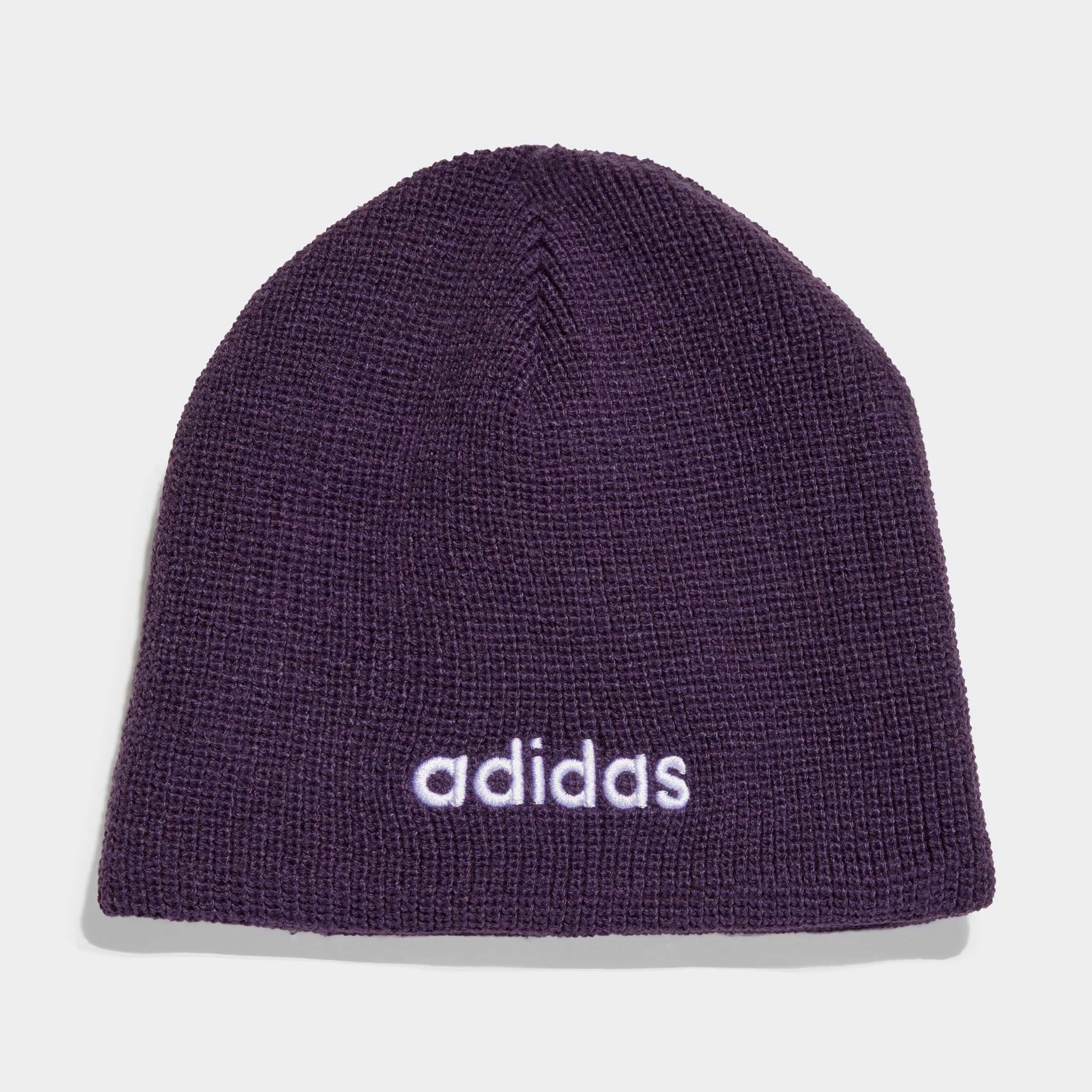 Beanie ADIDAS PERFORMANCE "K LINEAR BEANIE", Kinder, aurora plum, Obermaterial: 100% Polyacryl, Mützen Image