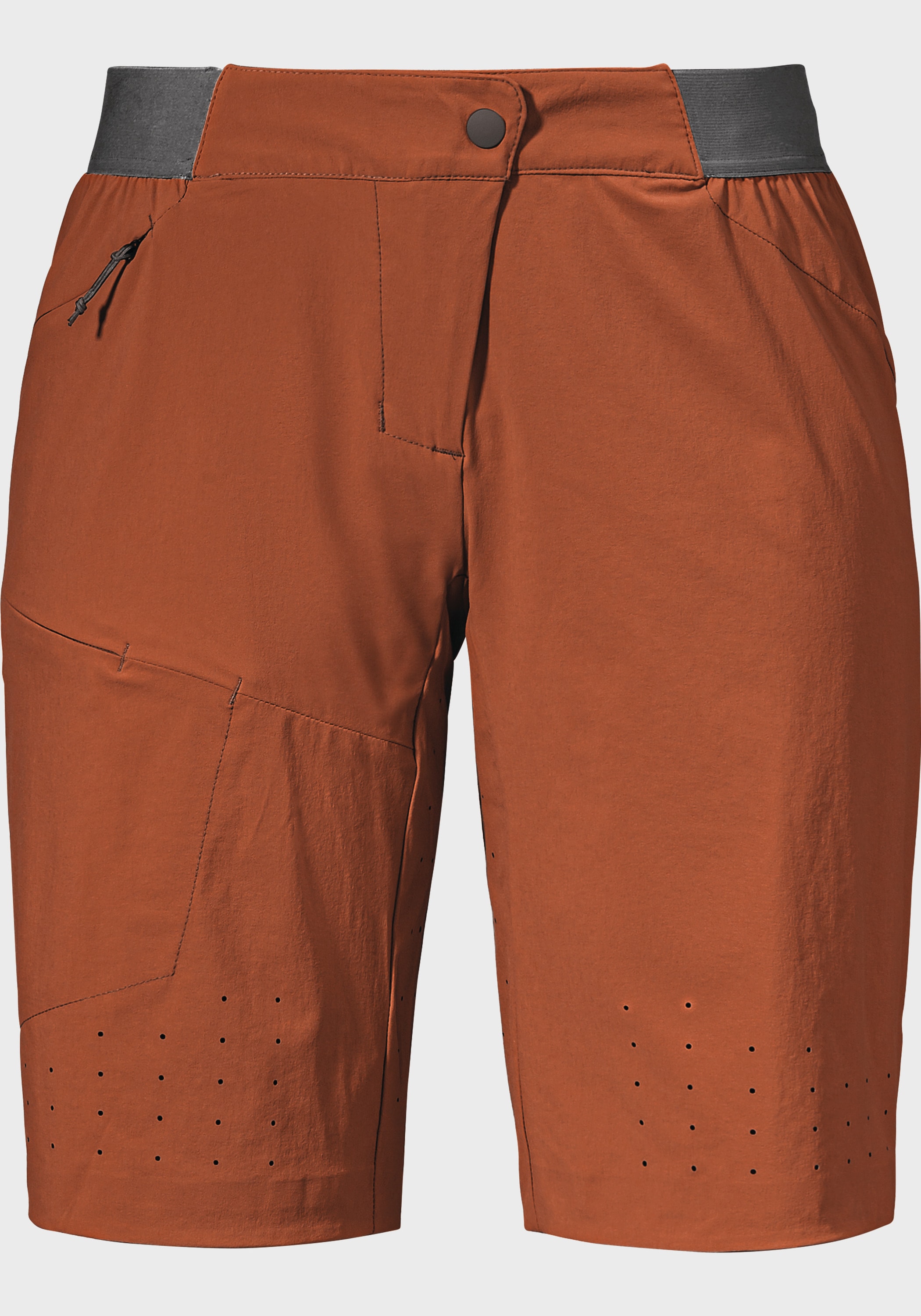 Shorts SCHÖFFEL "Shorts Mellow Trail L", Gr. 38, Normalgrößen, rot (2950, rot), Oberstoff : 85% Nylon 15% Elasthan, Hosen Image