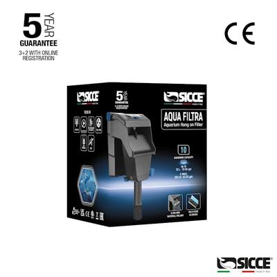 Sicce Hang On Aqua Filtra 10 110-120V/60Hz 7.55Ft 2P US