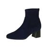 Stiefelette PETER KAISER "Peter Kaiser Stiefelette Leder", Damen, Gr. 39, blau (dunkelblau), Leder, elegant, Schuhe