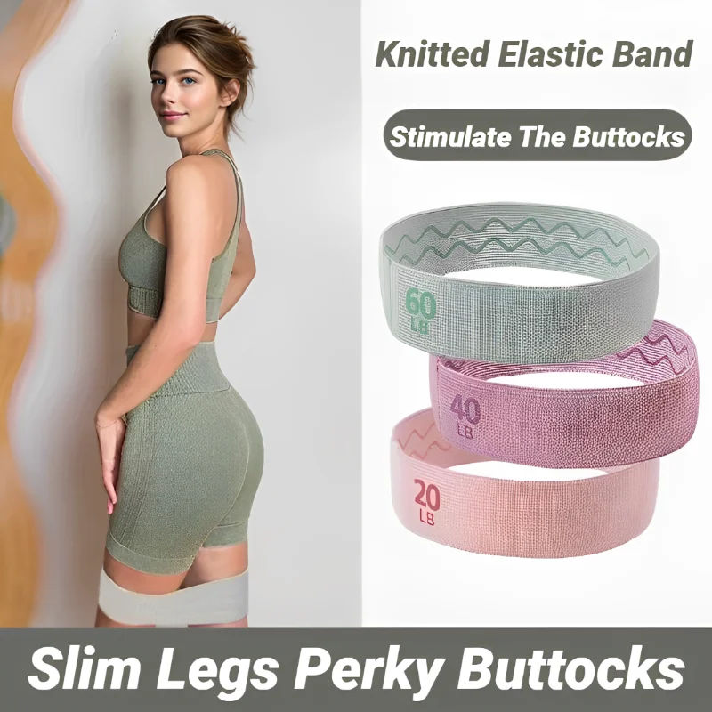 Elastic Workout Bands Anti-Slip Squat Portable Glute Thigh Yoga Gym Equipment Resistance For Legs And Butt Hip Booty Fitness