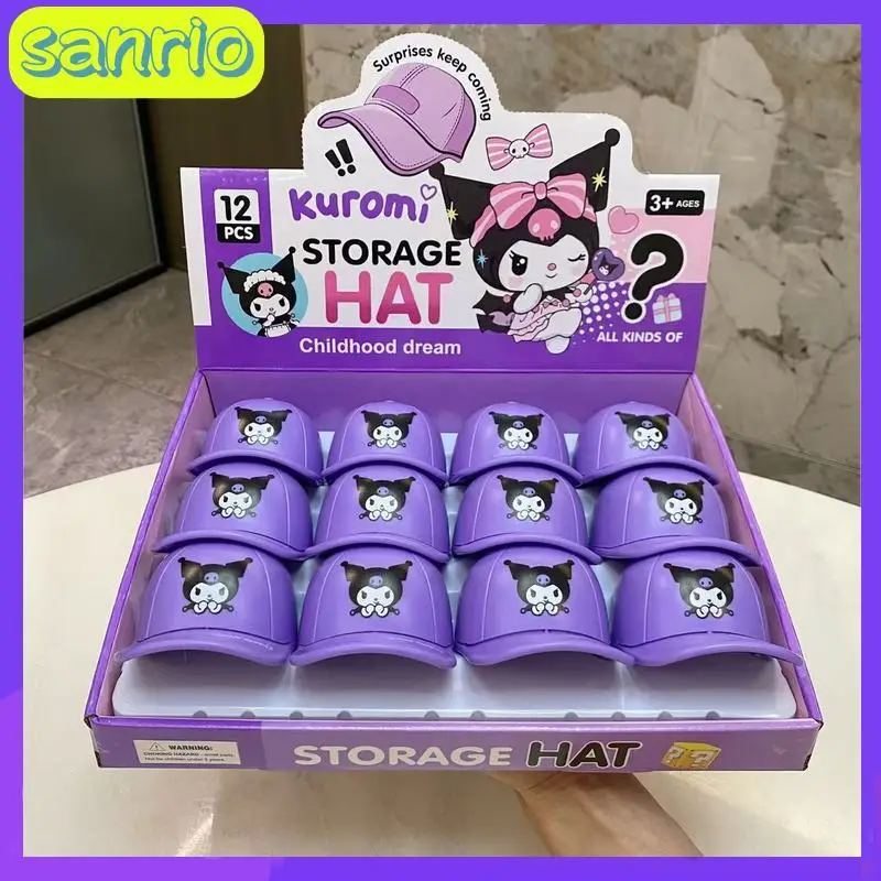 New Product: Sanrio Kuromi Doll Blind Box Cartoon Cute Keychain Decoration Mysterious Hat Storage Handmade Pendant Wholesale
