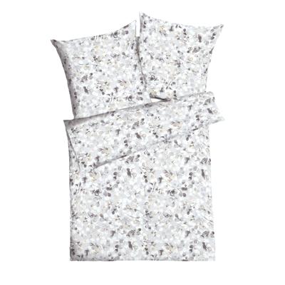 Bettwäsche KAEPPEL "Enchanted", grau (stein), B/L: 155cm x 220cm, , Interlock-Jersey, B/L: 80cm x 80cm, Interlock-Jersey, Obermaterial: 100% Baumwolle, Bettwäsche, angenehmes Hautgefühl Image