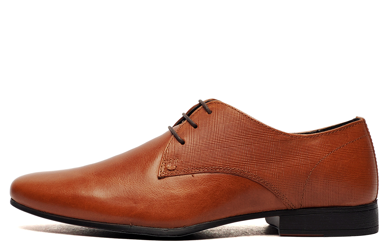 Red Tape Leather Bright Emboss Mens Oxford Shoes - Tan - Size UK 10 | Red Tape Sale | Discount Designer Brands