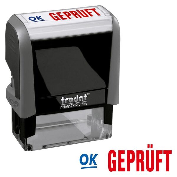 Trodat Textstempel »printy 4912 office Geprüft« Image
