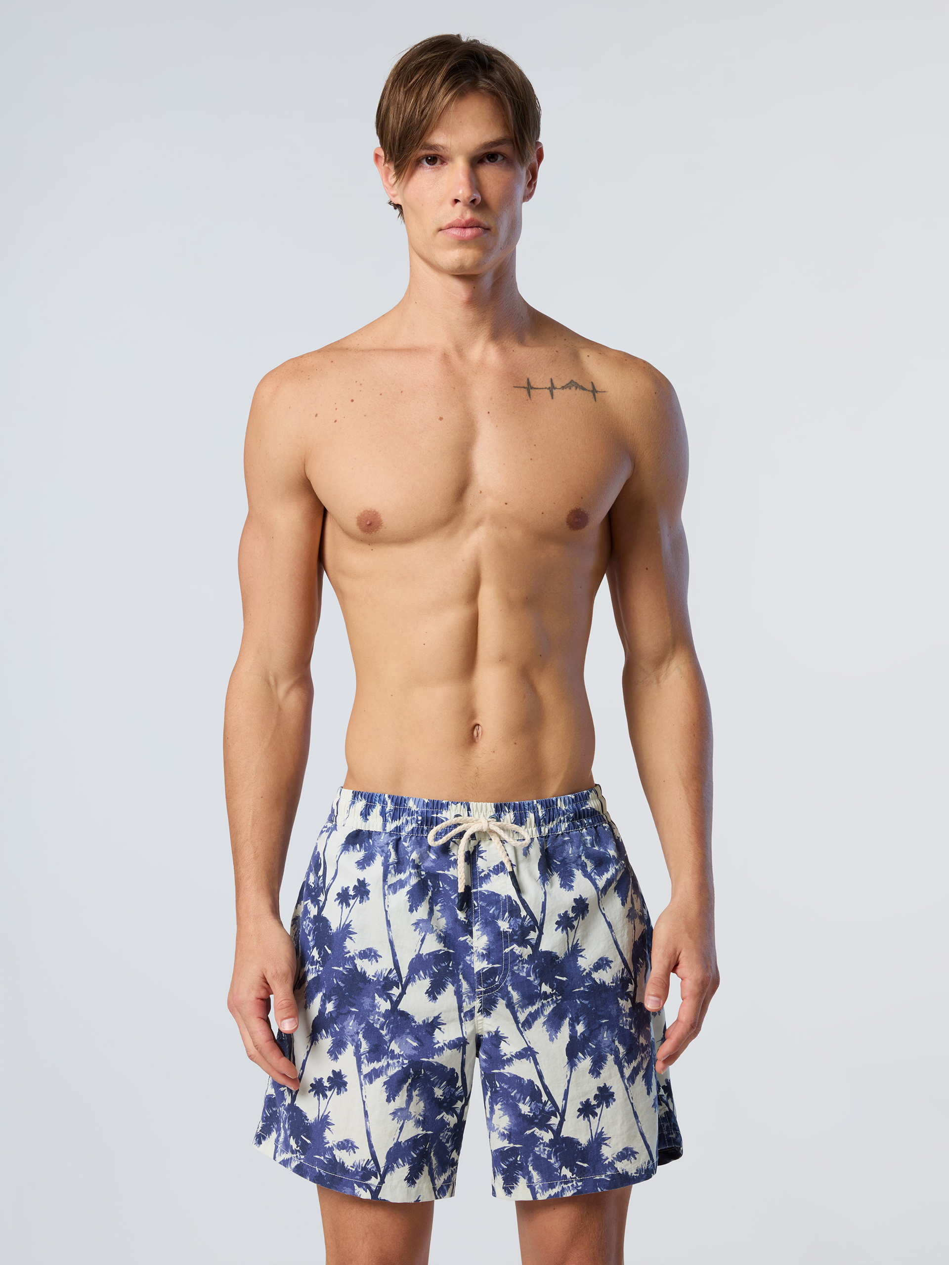 North Sails Badeshorts Gewaschener Druck Image