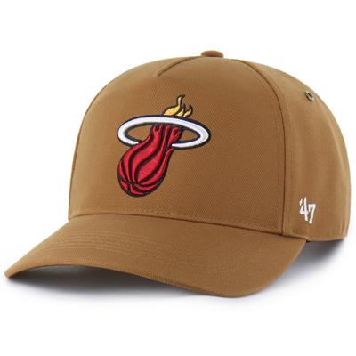Carhartt x '47 Braune verstellbare Miami Heat Hitch-Mütze für Herren Image
