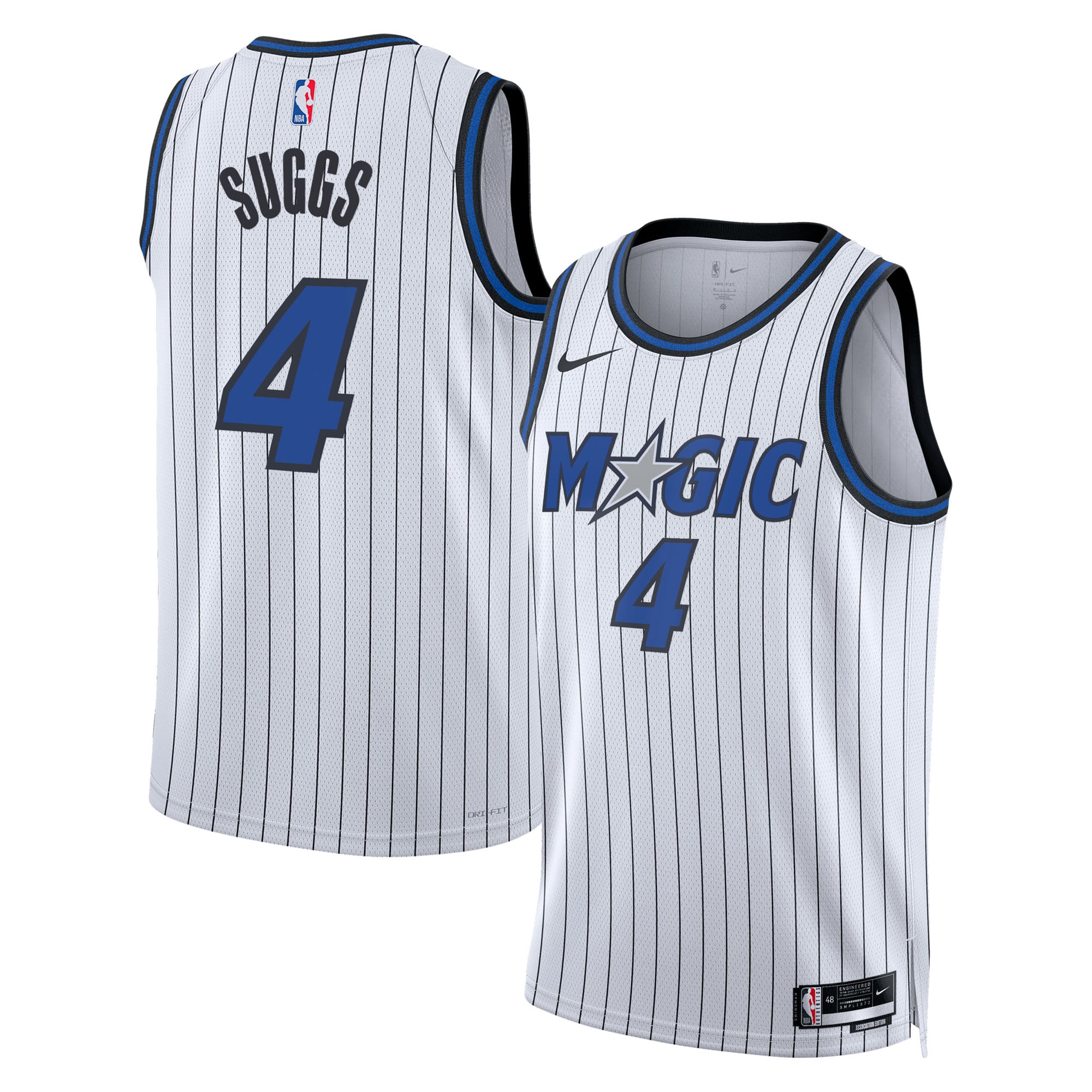 Maillot Nike Réplique Association Swingman des Orlando Magic - Blanc - Jalen Suggs - Unisexe - Homme Taille: S
