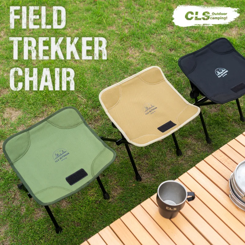 CLS Outdoor Tragbarer Klapphocker Aluminiumlegierung Ultraleichter Minin-Aufbewahrungsstuhl Camping Angelstuhl Picknick Leichter Stuhl