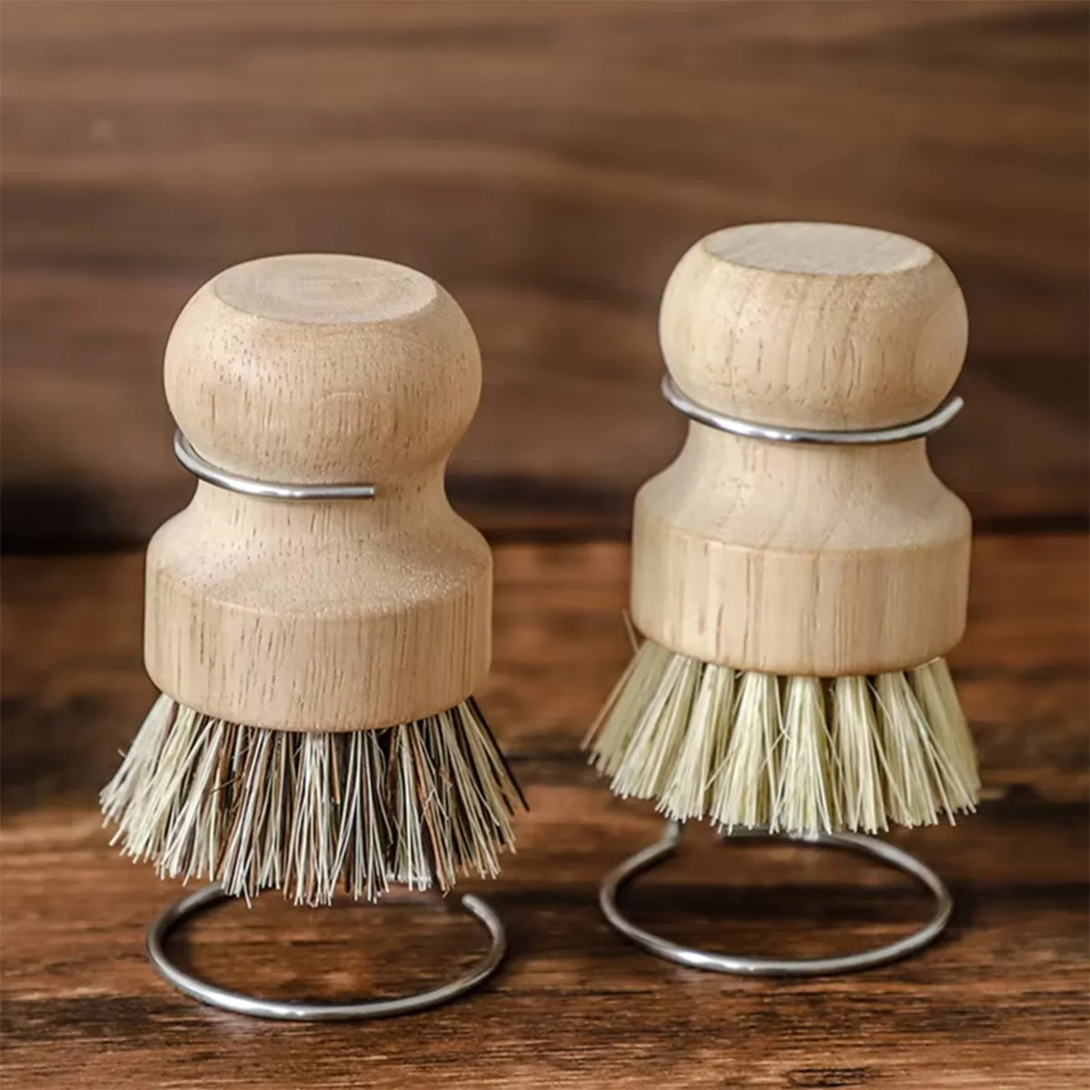 Brosse en bambou pour égouttoir, brosse à vaisselle en bois pour laver la vaisselle, casseroles, casseroles, évier de cuisine pour laver la vaisselle, casseroles, poêles et évier