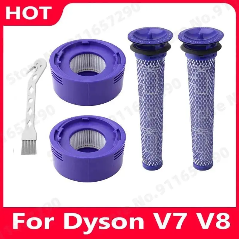 Vorfilter und HEPA-Nachfilter als Ersatz für kompatible Dyson V8 und V7 Akku-Staubsauger Image