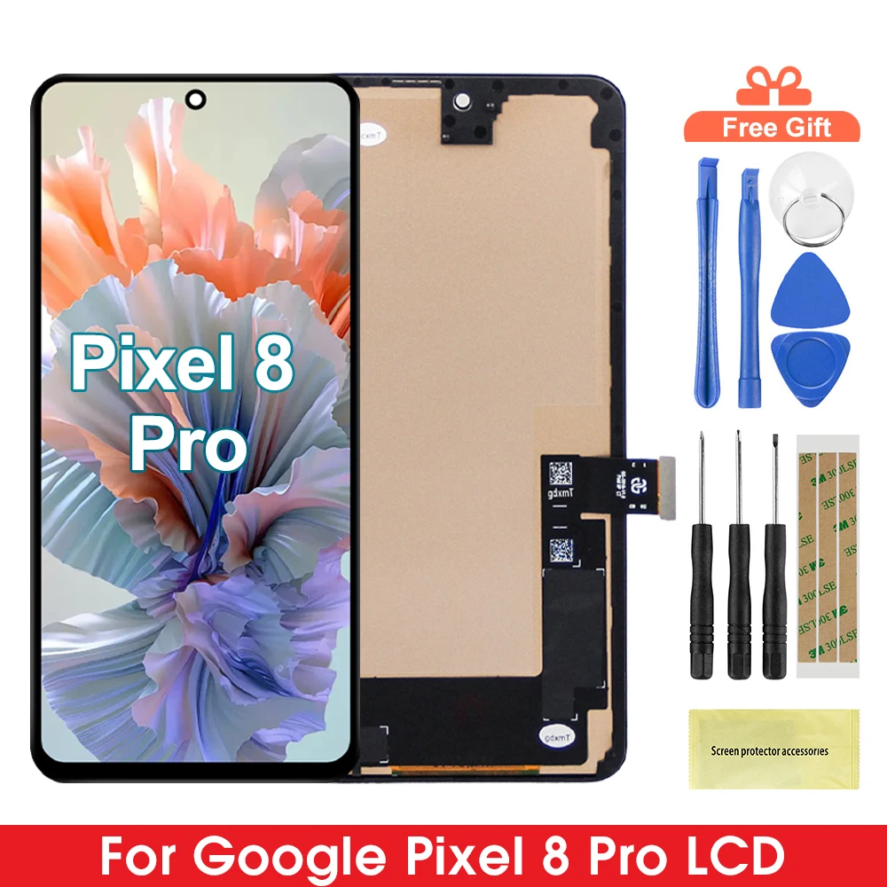 Für Google Pixel 8 Pro Lcd Touch Screen Digitizer Für Pixel 8Pro GC3VE G1MNW Lcd Display Ersatz Display 100% Getestet ﻿ Image