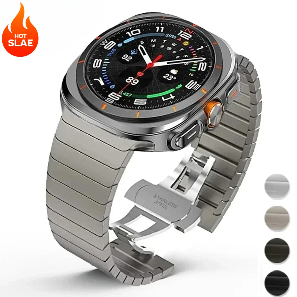 Edelstahlarmband für Samsung Galaxy Watch 7 Ultra 47 mm Band Luxus-Metallarmband für Samsung Galaxy ULTRA 47 mm Image