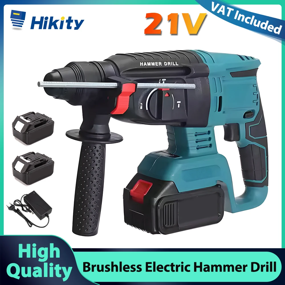 Hikity perceuse électrique sans brosse marteau électrique sans fil bricolage outil ménager ensemble d